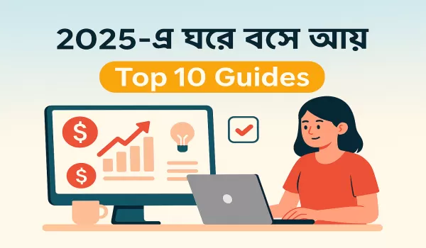 ২০২৫ সালে ঘরে বসে ইনকামের সেরা ১০টি উপায় – নতুনদের